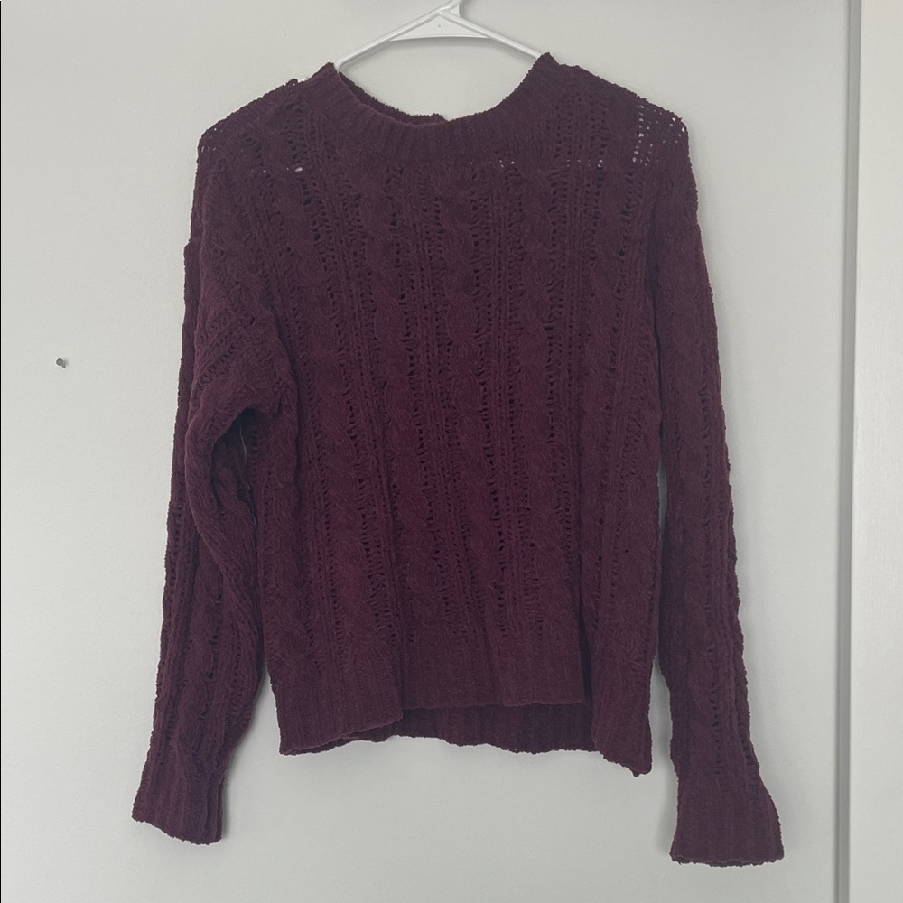 American Eagle Outfitters Burgundy Sweater